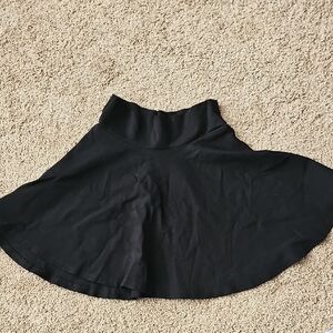 Black Mini Skater Skirt for Casual Wear